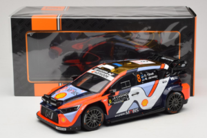 Hyundai i20 N Rally1 #8 O. Tanak / M. Jarveoja Rally Monte Carlo Wersja Nocna 2025 IXO 1:18 18RMC230B Metal — zdjęcie 6 z 6