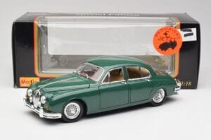 Jaguar Mk II British Racing Zielony Maisto 1:18 50287 Metal — zdjęcie 8 z 8