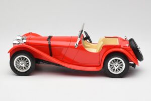 Jaguar SS 100 Czerwony Bburago 1:18 3006-M1 Metal — zdjęcie 4 z 8