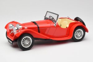 Jaguar SS 100 Czerwony Bburago 1:18 3006-M1 Metal