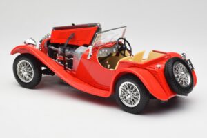 Jaguar SS 100 Czerwony Bburago 1:18 3006-M1 Metal — zdjęcie 5 z 8