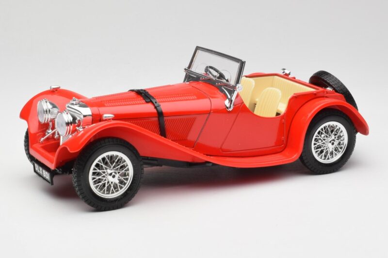 Jaguar SS 100 Czerwony Bburago 1:18 3006-M1 Metal