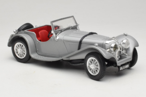 Jaguar SS100 Srebrny Bburago 1:18 3006-M2 Metal — zdjęcie 4 z 6