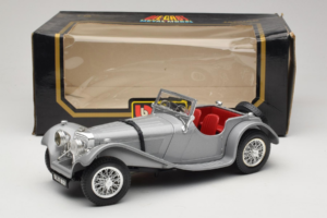 Jaguar SS100 Srebrny Bburago 1:18 3006-M2 Metal — zdjęcie 6 z 6