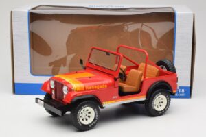 Jeep CJ-7 Renegade Czerwony MCG 1:18 MCG18110 Metal — zdjęcie 6 z 6