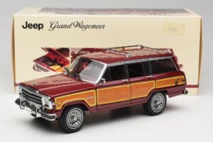 Jeep Grand Wagoneer Classic Czerwony AUTOart 1:18 74002 Metal — zdjęcie 8 z 8
