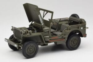 Jeep Willys Wojskowy Zielony Gate 1:18 1061 Metal — zdjęcie 2 z 8