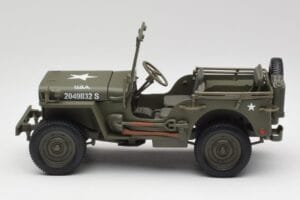 Jeep Willys Wojskowy Zielony Gate 1:18 1061 Metal — zdjęcie 4 z 8