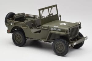 Jeep Willys Wojskowy Zielony Gate 1:18 1061 Metal — zdjęcie 6 z 8