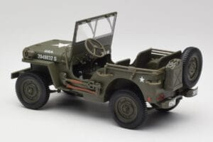 Jeep Willys Wojskowy Zielony Gate 1:18 1061 Metal — zdjęcie 7 z 8