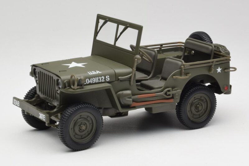 Jeep Willys Wojskowy Zielony Gate 1:18 1061 Metal