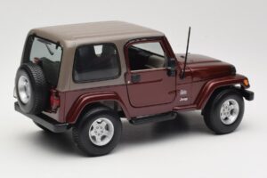 Jeep Wrangler TJ Sahara Czerwony Maisto 1:18 31662 Metal — zdjęcie 3 z 8