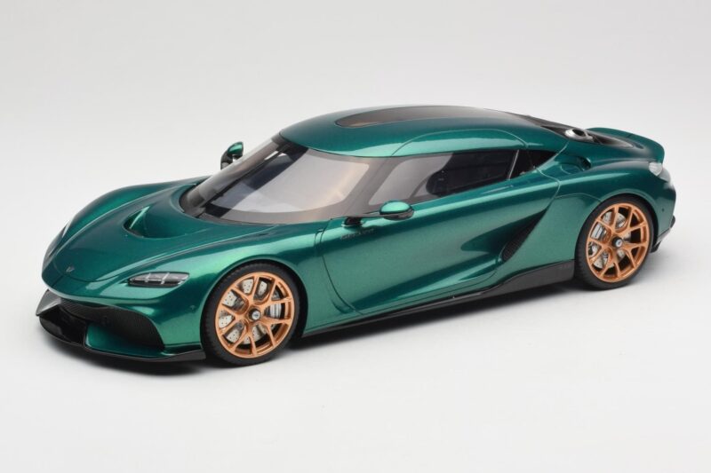 Koenigsegg Gemera Racing Green GT Spirit 1:18 GT888 Żywica