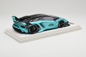 Lamborghini Aventador Liberty Walk LB-Silhouette WORKS GT Evo Miętowy Zielony IVY Merit 1:18 REMC001 Żywica — zdjęcie 3 z 7