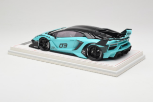 Lamborghini Aventador Liberty Walk LB-Silhouette WORKS GT Evo Miętowy Zielony IVY Merit 1:18 REMC001 Żywica — zdjęcie 5 z 7