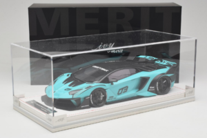 Lamborghini Aventador Liberty Walk LB-Silhouette WORKS GT Evo Miętowy Zielony IVY Merit 1:18 REMC001 Żywica — zdjęcie 7 z 7