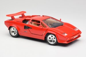 Lamborghini Countach Czerwony Bburago 1:18 3047-M1 Metal — zdjęcie 6 z 8