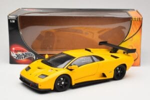 Lamborghini Diablo GTR Żółty Hot Wheels 1:18 53885 Metal — zdjęcie 8 z 8