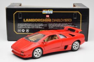 Lamborghini Diablo Czerwony Bburago 1:18 3028-M1 Metal — zdjęcie 8 z 8