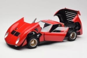 Lamborghini Miura SVR Czerwony & Czarny Kyosho 1:18 08319R Metal — zdjęcie 2 z 8