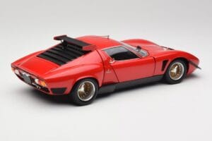 Lamborghini Miura SVR Czerwony & Czarny Kyosho 1:18 08319R Metal — zdjęcie 3 z 8
