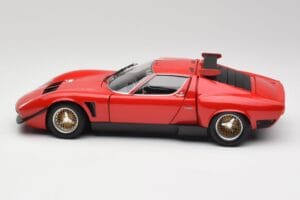 Lamborghini Miura SVR Czerwony & Czarny Kyosho 1:18 08319R Metal — zdjęcie 4 z 8