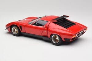 Lamborghini Miura SVR Czerwony & Czarny Kyosho 1:18 08319R Metal — zdjęcie 7 z 8