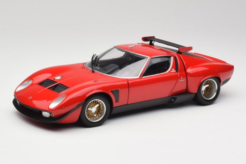 Lamborghini Miura SVR Czerwony & Czarny Kyosho 1:18 08319R Metal