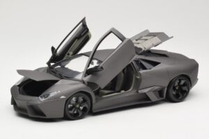 Lamborghini Reventon Matte Grey Bburago 1:18 18-11029 Metal — zdjęcie 2 z 8