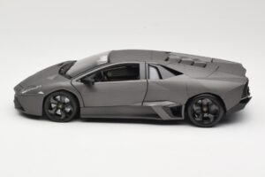 Lamborghini Reventon Matte Grey Bburago 1:18 18-11029 Metal — zdjęcie 4 z 8