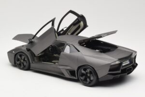 Lamborghini Reventon Matte Grey Bburago 1:18 18-11029 Metal — zdjęcie 5 z 8