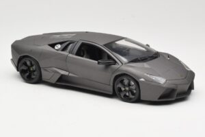 Lamborghini Reventon Matte Grey Bburago 1:18 18-11029 Metal — zdjęcie 6 z 8