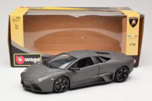 Lamborghini Reventon Matte Grey Bburago 1:18 18-11029 Metal — zdjęcie 8 z 8