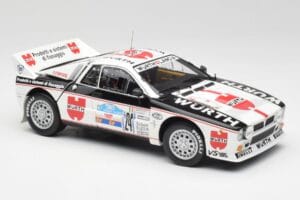 Lancia 037 #1 G. Cunico / E. Bartolich Targa Florio Winner 1983 Kyosho 1:18 08302H Metal — zdjęcie 6 z 8
