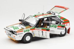 Lancia Delta HF 4WD #1 D. Cerrato Totip Rally Targa Florio 1987 Kyosho 1:18 08960C Metal — zdjęcie 2 z 8