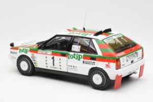 Lancia Delta HF 4WD #1 D. Cerrato Totip Rally Targa Florio 1987 Kyosho 1:18 08960C Metal — zdjęcie 7 z 8
