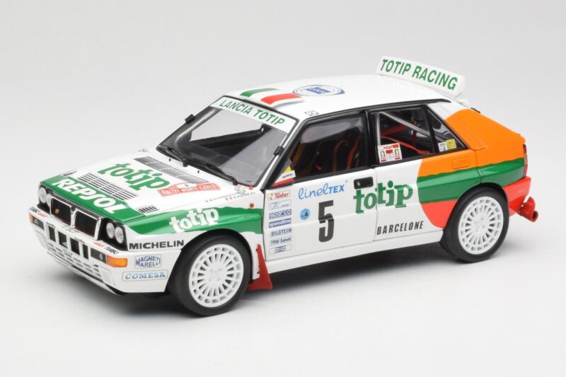 Lancia Delta HF Integrale Evo II Totip #5 A. Aghini / S. Farnocchia Rally Monte Carlo 1993 Kyosho 1:18 08348F Metal