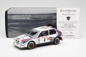 Lancia Delta S4 Martini #4 H. Toivonen / S. Cresto Rally Tour de Corse 1986 AUTOart 1:18 88620 Metal — zdjęcie 8 z 8