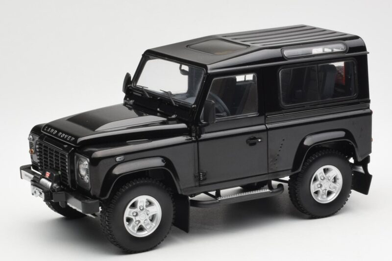 Land Rover Defender 90 Santorini Czarny Metalik Kyosho 1:18 08901BK Metal