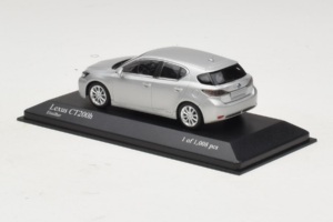 Lexus CT200h Srebrny Minichamps 1:43 410166001 Metal — zdjęcie 3 z 4