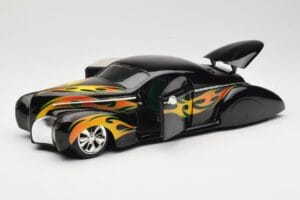 Lincoln Zephyr Scrape Custom Czarny z Płomieniami Hot Wheels 1:18 57319 Metal — zdjęcie 2 z 8