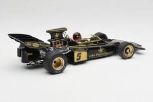 Lotus 72D #5 E. Fittipaldi John Player Special GP Spain 1972 MCG 1:18 MCG18610F Metal — zdjęcie 3 z 6