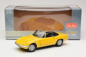 Lotus Elan S3 Kabriolet Żółty Sun Star 1:18 4052 Metal — zdjęcie 6 z 6