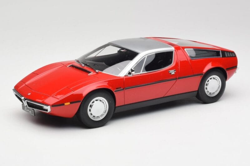 Maserati Bora Czerwony & Srebrny Minichamps 1:18 107123721 Żywica