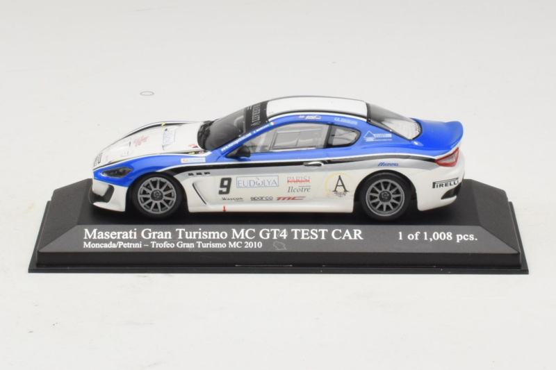 Maserati GranTurismo MC GT4 #9 Moncada / Petrini Maserati MC 2010 Minichamps 1:43 400101209 Metal