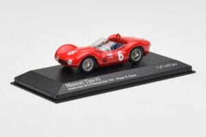 Maserati Tipo 61 #6 R. Penske SCCA National Race Meadowdale 1961 Minichamps 1:43 400611206 Metal — zdjęcie 2 z 4