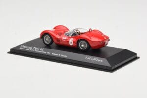 Maserati Tipo 61 #6 R. Penske SCCA National Race Meadowdale 1961 Minichamps 1:43 400611206 Metal — zdjęcie 3 z 4