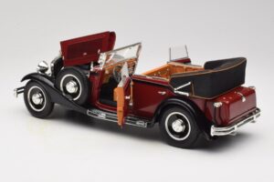 Maybach DS8 Zeppelin Czerwony Anson 1:18 30413 Metal — zdjęcie 5 z 8