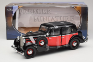 Maybach SW35 Hardtop Czarny Czerwony Premier Miniature 1:18 PM-38208 Metal — zdjęcie 6 z 6