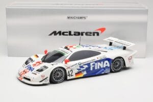 McLaren F1 GTR BMW Motorsport #42 J. Lehto / S. Soper / N. Piquet 24 Hours of Le Mans 1997 Minichamps 1:18 530133742 Metal — zdjęcie 8 z 8